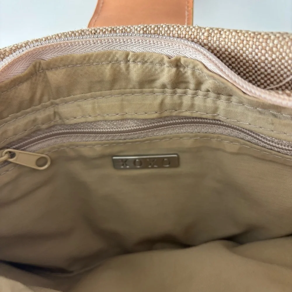 XOXO Beige Floral Embroidered Women's Bag Y2K